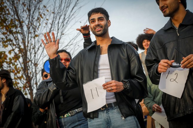 Shiv Patel participates in a Zayn Malik lookalike competition on Sunday, Nov. 17, 2024, in the Bushwick neighborhood of Brooklyn in New York. (Photo by Andy Kropa/Invision/AP)