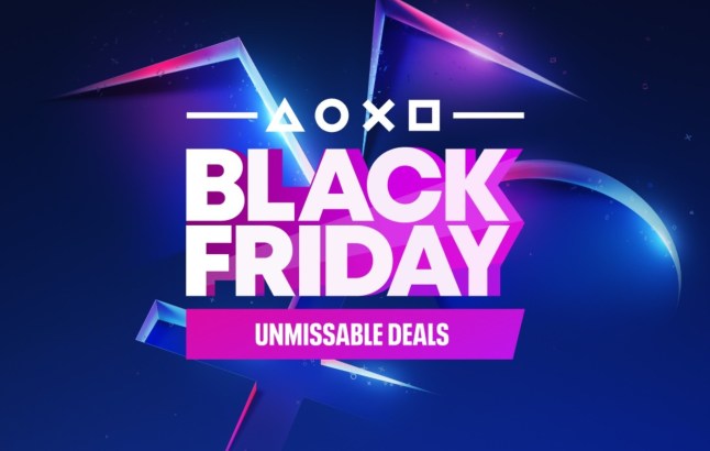 The blue and purple logo for the Black Friday 2024 sale on PlayStation Store