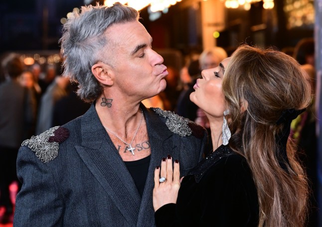 Robbie Williams and Ayda Field at the Better Man premiere