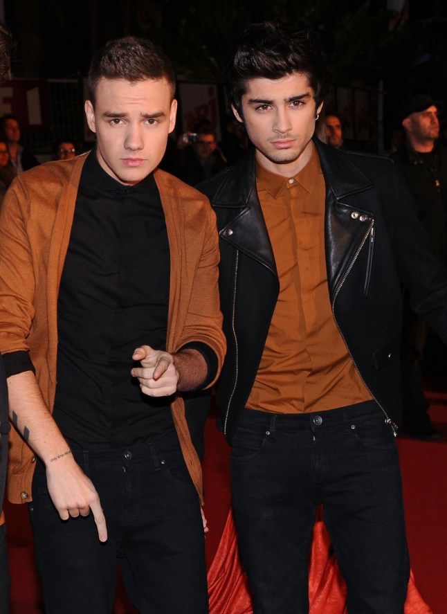 Mandatory Credit: Photo by David Fisher/REX/Shutterstock (2099313dw) One Direction- Liam Payne and Zayn Malik NRJ Music Awards 2013, Cannes, France - 26 Jan 2013