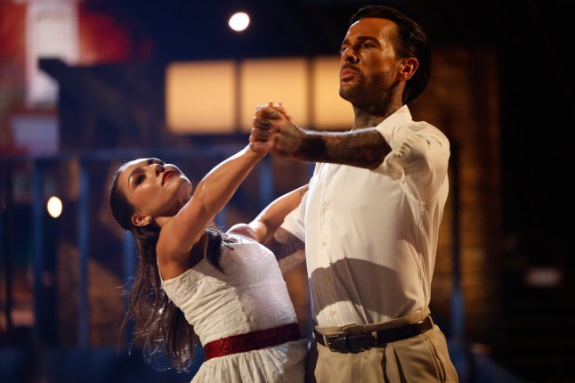 For use in UK, Ireland or Benelux countries only BBC handout photo of Pete Wicks and Jowita Przystal, during the live show of Saturday's Strictly Come Dancing show on BBC1. Picture date: Saturday November 30, 2024. PA Photo. See PA story SHOWBIZ Strictly. Photo credit should read: Guy Levy/BBC/PA Wire NOTE TO EDITORS: Not for use more than 21 days after issue. You may use this picture without charge only for the purpose of publicising or reporting on current BBC programming, personnel or other BBC output or activity within 21 days of issue. Any use after that time MUST be cleared through BBC Picture Publicity. Please credit the image to the BBC and any named photographer or independent programme maker, as described in the caption.