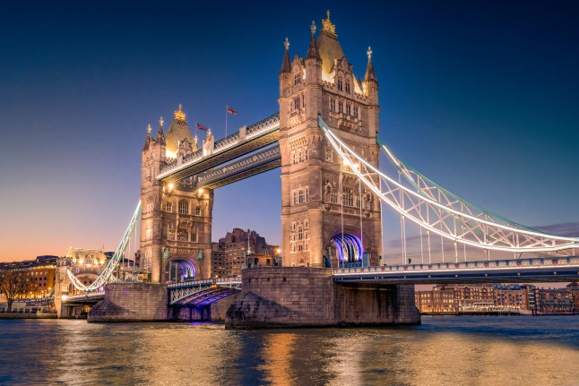 Tower Bridge, London, England.