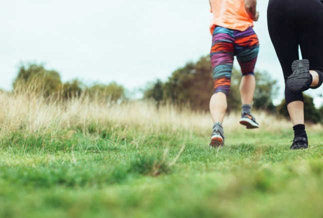 Women running