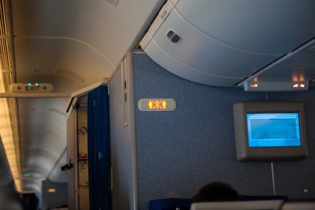 Interior of  plane