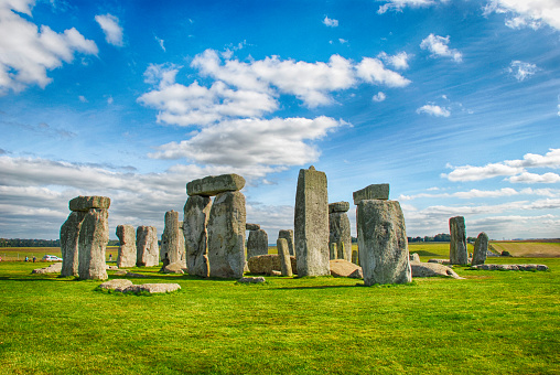 Stonehenge with Blue Sky