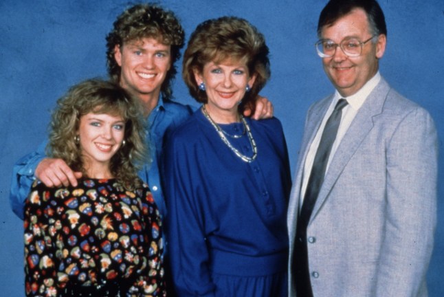 Charlene, Henry, Madge and Harold in Neighbours