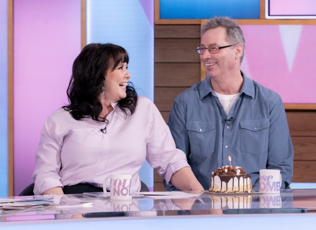 Editorial use only Mandatory Credit: Photo by Ken McKay/ITV/Shutterstock (12775124a) Coleen Nolan, Michael Jones 'Loose Women' TV show, London, UK - 25 Jan 2022