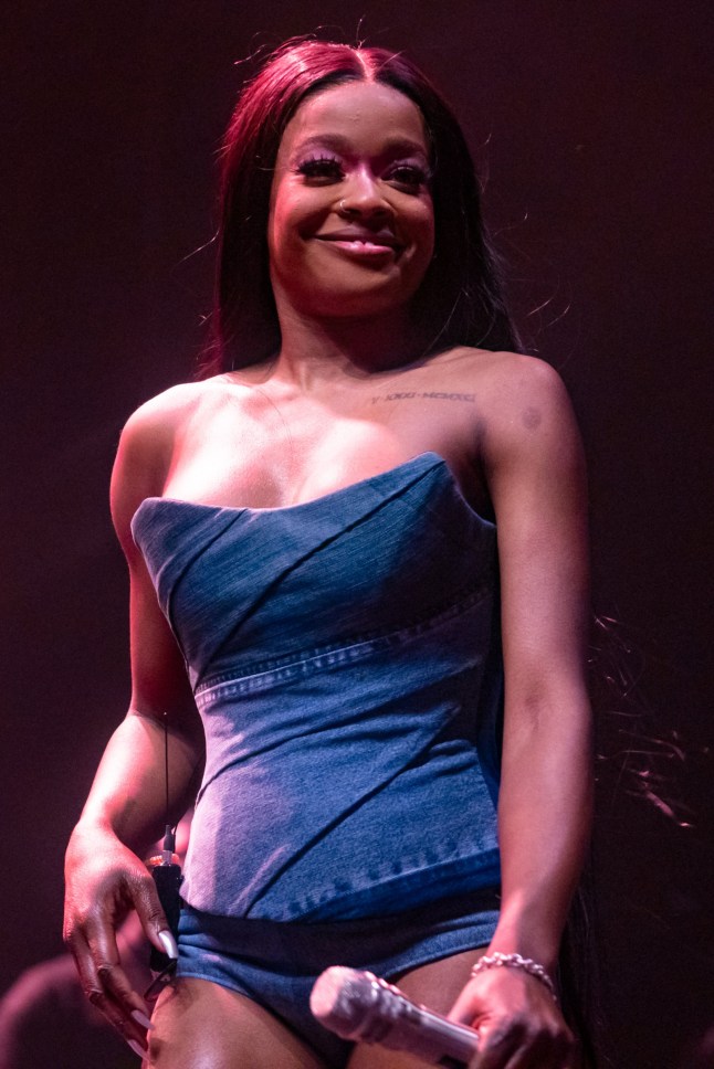 LONDON, ENGLAND - SEPTEMBER 13: Azealia Banks performs at O2 Academy Brixton on September 13, 2024 in London, England. (Photo by Lorne Thomson/Redferns)