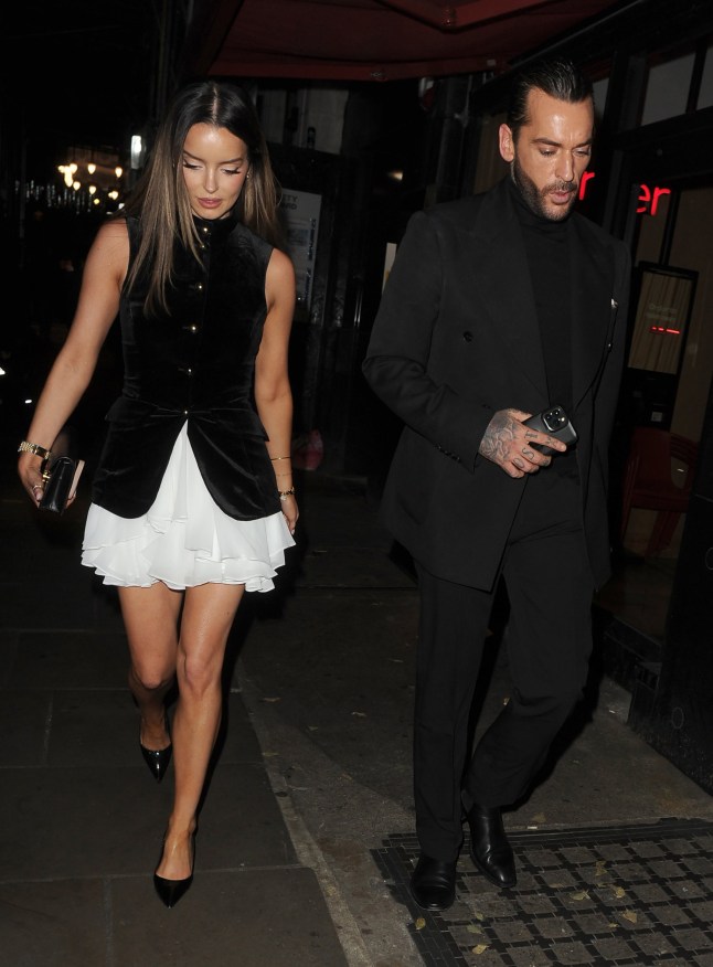 11 November 2024. Maura Higgins and Pete Wicks are spotted on a rare date night, at the London Palladium. Pete is currently on reality TV show "Strictly Come Dancing", while Maura is rumoured to be joining reality TV show "I'm A Celebrity Get Me Out Of Here", in the coming days. So it appeared the two were having a much needed night together, before Maura travels to Australia. The new couple went to watch pianist Ludovico Einaudi, and appeared to find it amusing to be spotted by snappers, as Maura laughed while they made their way to a waiting taxi. Pictured: Maura Higgins, Pete Wicks Credit: WAT/GoffPhotos.com Ref: KGC-305/412