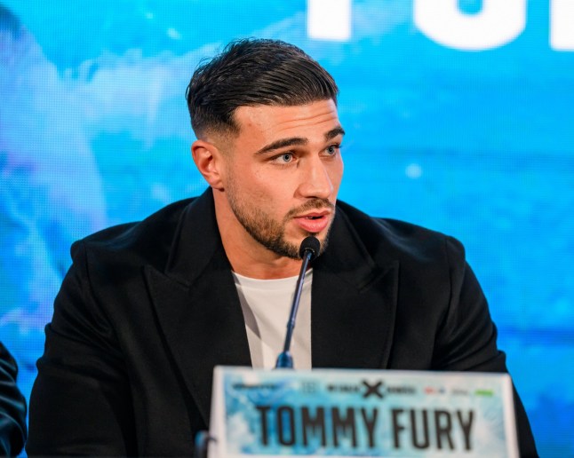 Alamy Live News. 2YKXFGN LONDON, UNITED KINGDOM. 19 Nov, 24. Tommy Fury during Misfits Boxing Present Fury vs Till Launch Press Conference at Leonardo London City on Tuesday, November 19, 2024 in LONDON, ENGLAND. Credit: Taka G Wu/Alamy Live News This is an Alamy Live News image and may not be part of your current Alamy deal . If you are unsure, please contact our sales team to check.