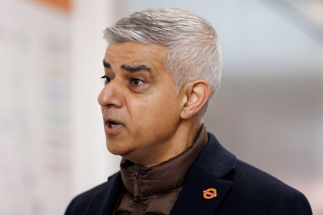 The Mayor of London Sadiq Khan at the London Overground name launch event in Dalston Junction.