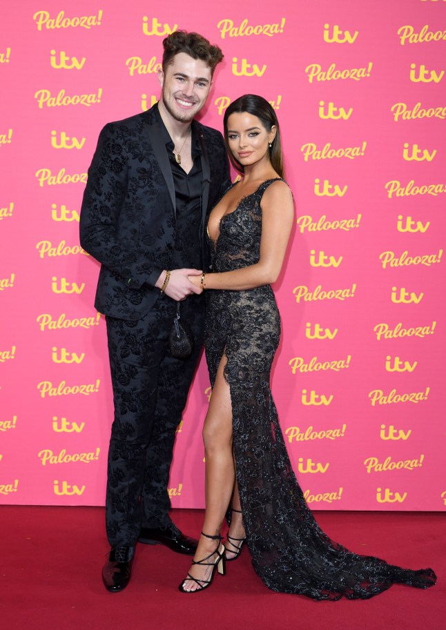 LONDON, ENGLAND - NOVEMBER 12: Curtis Pritchard and Maura Higgins attends the ITV Palooza 2019 at The Royal Festival Hall on November 12, 2019 in London, England. (Photo by Karwai Tang/WireImage)