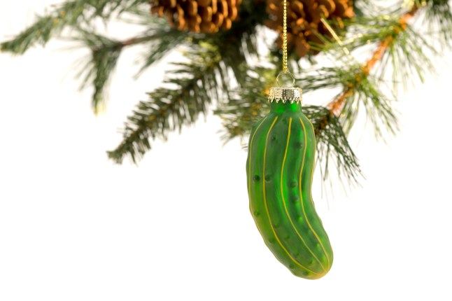 Traditional last ornament on the Christmas tree and hidden among the branches. The first to find it on Christmas Day receives an extra gift!