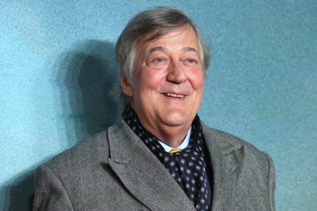 LONDON, ENGLAND - DECEMBER 3: Stephen Fry attends "The Lord of the Rings: The War of the Rohirrim" World Premiere at Odeon Luxe Leicester Square on December 3, 2024 in London, England. (Photo by Lia Toby/Getty Images)