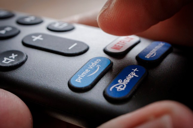 BERLIN, GERMANY - JANUARY 05: The remote control of an Amazon fire TV stick is pictured on January 05, 2022 in Berlin, Germany. (Photo by Thomas Trutschel/Photothek via Getty Images)