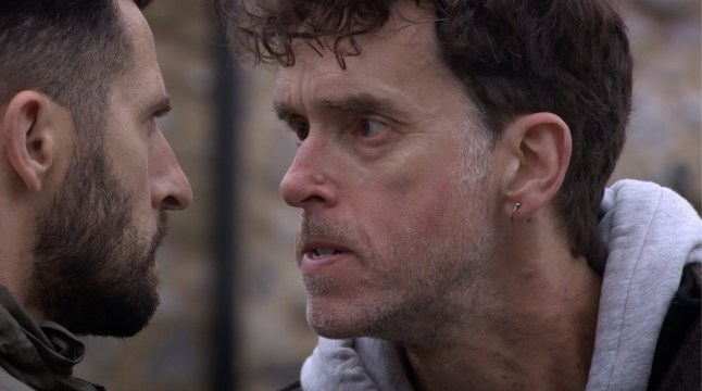 Marlon confronts Ross in Emmerdale