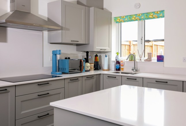 General view of the kitchen at the home of Richard Tosh in St Neots Cambridgeshire. Richard and his family have recently bought the four bedroom property after returning to the UK from New Zealand.