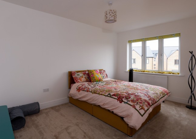 General view of a Bedroom at the home of Richard Tosh in St Neots Cambridgeshire. Richard and his family have recently bought the four bedroom property after returning to the UK from New Zealand.