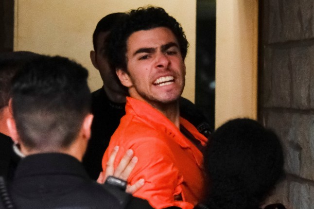 Luigi Mangione, 26, a suspect in the New York City killing of UnitedHealth executive Brian Thompson, arrives for an extradition hearing at Blair County Court House in Hollidaysburg, Pennsylvania, U.S. December 10, 2024. REUTERS/Matthew Hatcher