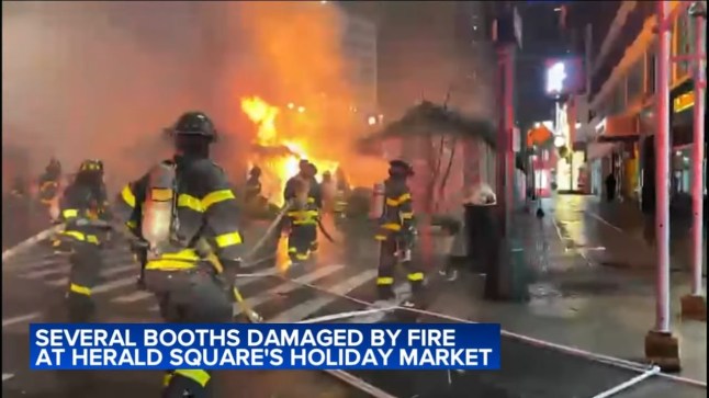 Holiday market burned to the ground in iconic location