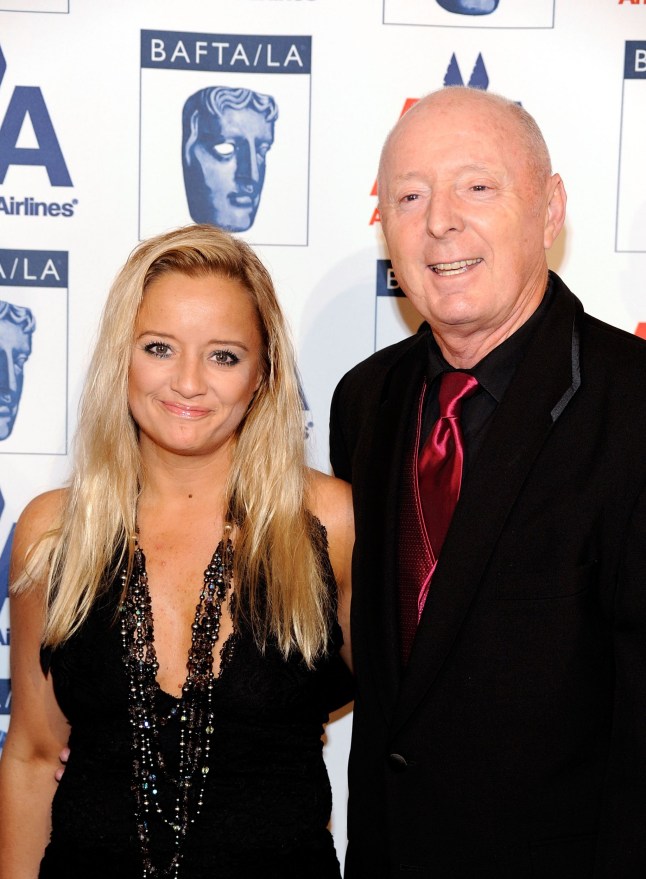 LOS ANGELES, CA - NOVEMBER 05: Actress Lucy Davis and father Jasper Carrott arrive at the 8th Annual British Academy Of Film And Television Arts Britannia Awards at the Hyatt Regency Century Plaza Hotel on November 5, 2009 in Los Angeles, California. (Photo by Frazer Harrison/Getty Images)