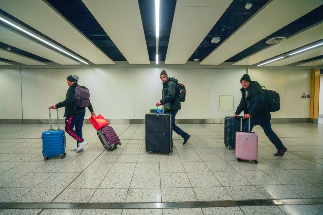 Mandatory Credit: Photo by Amer Ghazzal/Shutterstock (15024127e) Passengers start arriving at the check in desks as Gatwick airport is expected to get busy for the geteway as many people head for the Christmas holidays Gatwick Airport Christmas Getaway, Gatwick Airport, United Kingdom - 20 Dec 2024