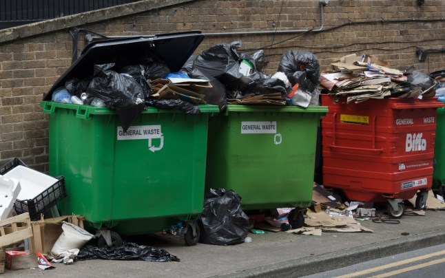 Rubbish bins, England