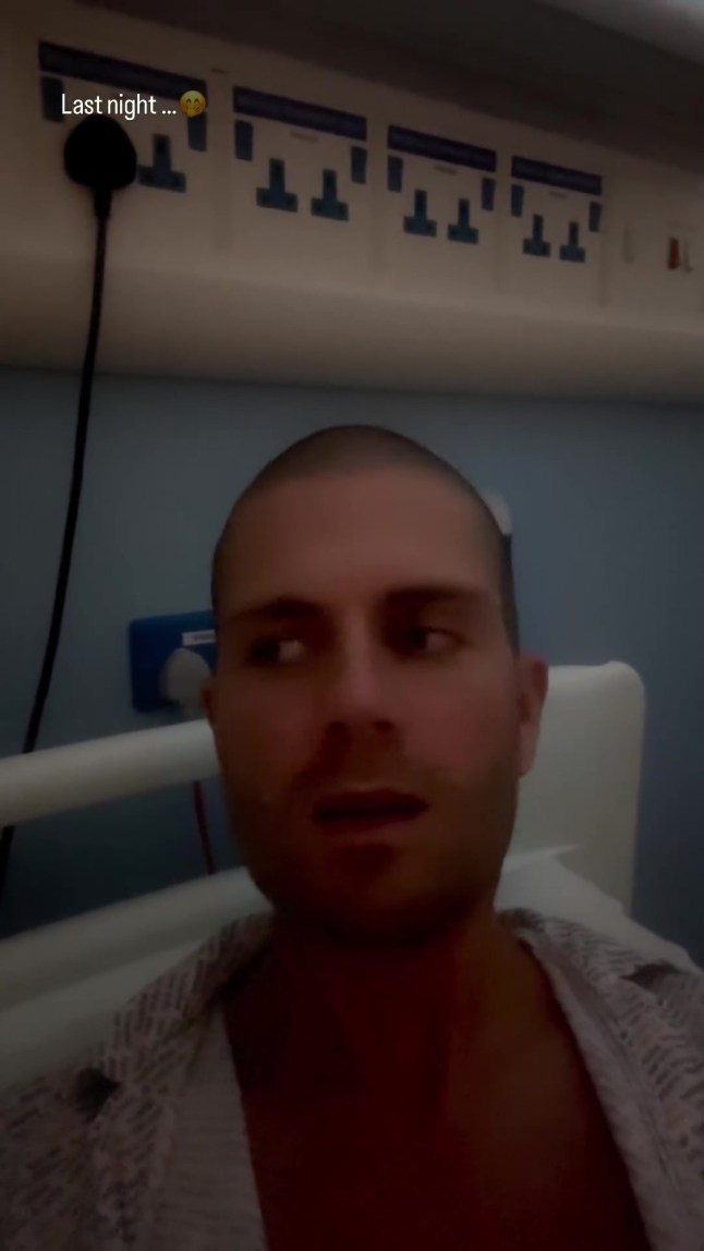 Max George accidentally floods hospital room after heart surgery