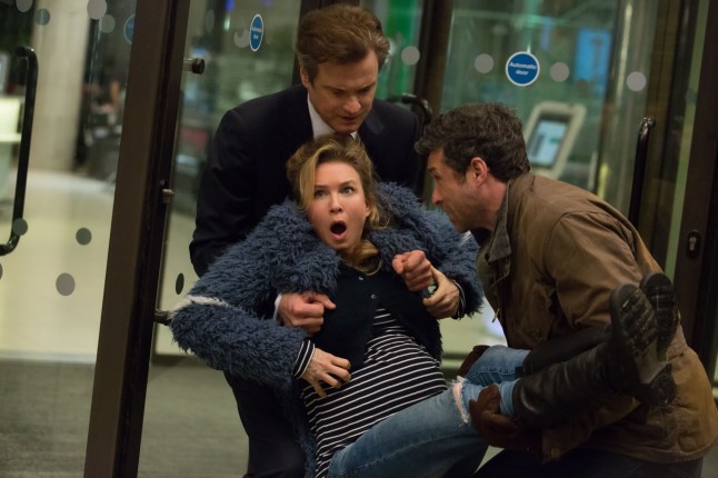 Editorial use only. No book cover usage. Mandatory Credit: Photo by Miramax/Kobal/REX/Shutterstock (7789894n) Colin Firth, Renee Zellweger, Patrick Dempsey, 'Bridget Jones's Baby' Film - 2016