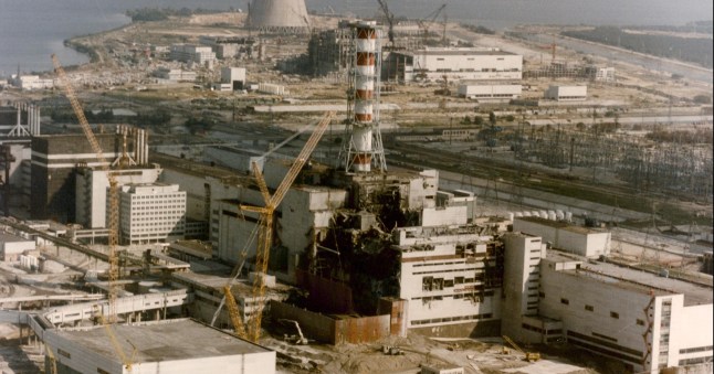 CHERNOBYL, UKRAINE- APRIL 29: View of the Chernobyl Nuclear power plant three days after the explosion on April 29, 1986 in Chernobyl:,Ukraine. (Photo by SHONE/GAMMA/Gamma-Rapho via Getty Images)