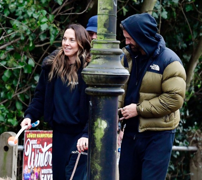 BGUK_3114762 - London, UNITED KINGDOM - *EXCLUSIVE* - WEB MUST CALL FOR PRICING - Mel C AKA Sporty Spice looks in great spirits while pictured with new boyfriend actor and model Chris Dingwall enjoying a Christmas Day stroll in North London. Mel C, aka Sporty Spice, looked absolutely radiant as she stepped out for a Christmas Day stroll in North London with her new boyfriend, actor and model Chris Dingwall. The couple appeared to be in great spirits, sharing laughs and enjoying the festive atmosphere as they walked hand in hand. Fans couldn't help but notice the subtle yet meaningful detail???both Mel C and Chris were wearing matching rings on their index fingers, sparking speculation that this could be a sweet confirmation of their blossoming romance. The matching rings are a romantic gesture that seems to solidify their connection, adding fuel to the rumors that their relationship is becoming more serious. The couple???s easygoing, happy demeanour suggests they???re completely at ease with each other, and it's clear they???re enjoying this special time together. The family dog also got into the Christmas cheer sporting a Santa Claus outfit. Pictured: Melanie Chisom - Mel C - Melanie C - Sporty Spice - Chris Dingwall BACKGRID UK 25 DECEMBER 2024 BYLINE MUST READ: NASH / BACKGRID UK: +44 208 344 2007 / uksales@backgrid.com USA: +1 310 798 9111 / usasales@backgrid.com *Pictures Containing Children Please Pixelate Face Prior To Publication*