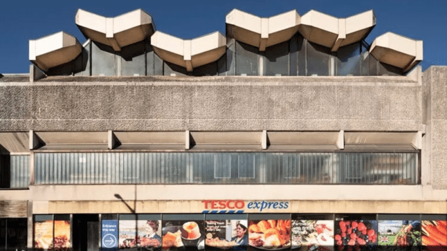 Church above tesco