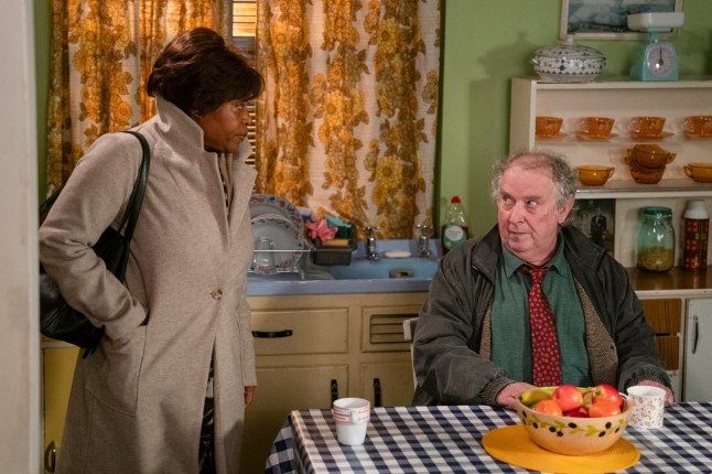 Yolande talks to Nigel in EastEnders