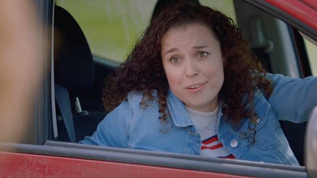 Dani Harmer as Tracy Beaker in car