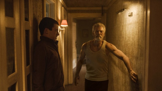 Editorial use only. No book cover usage. Mandatory Credit: Photo by Screen Gems/Everett/REX/Shutterstock (5733112b) Dylan Minnette, Stephen Lang Don't Breathe - 2016