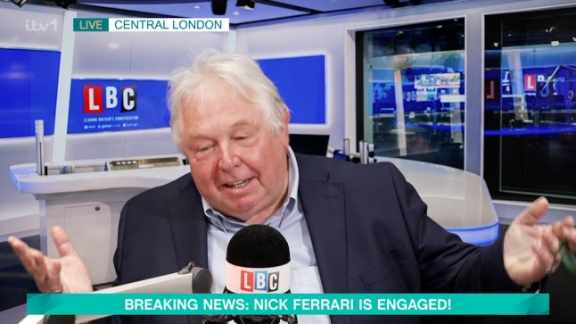 GRABS: Nick Ferrari engaged