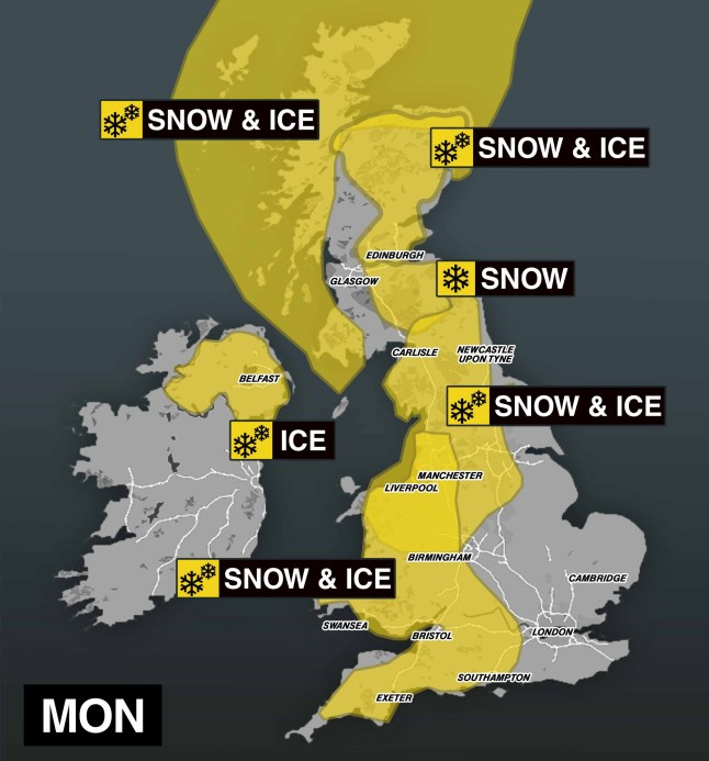 weather warning map metro