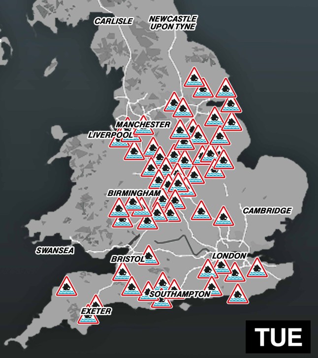 Weather flood warnings 07/01/2024 Metro Graphic