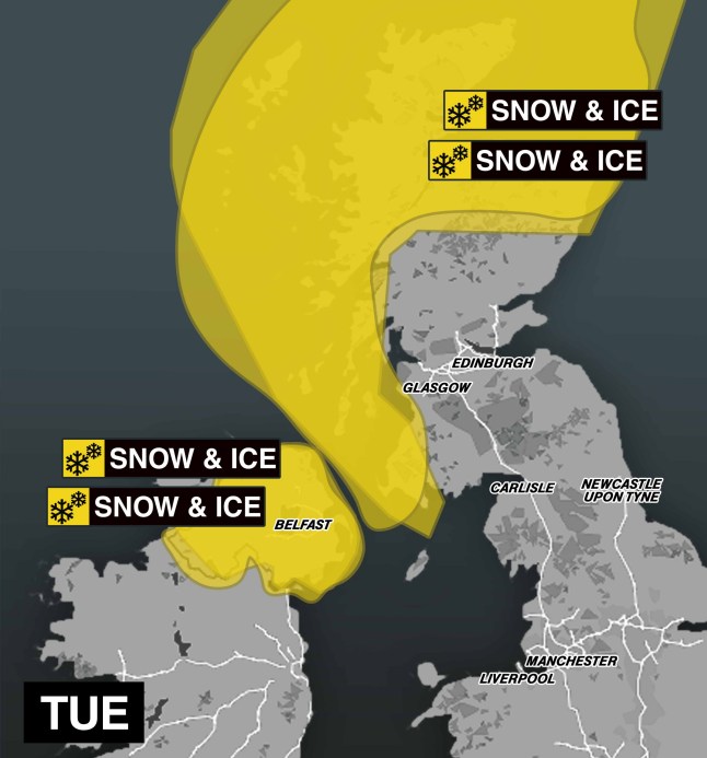 METRO GRAPHICS met office weather warnings 07.01 (Picture: Metro.co.uk)