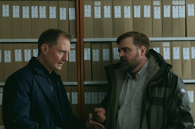 Breakthrough. (L to R) Peter Eggers as John, Mattias Nordkvist as Per in Breakthrough. Cr. Courtesy of Netflix ?? 2023