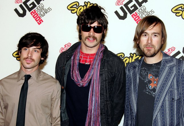 UNIVERSAL CITY, CA - NOVEMBER 18: (from left to right) Musicians Matt Rubano, Adam Lazzara and Mark O'Connell from Taking Back Sunday arrives at the Spike TV "Video Game Awards 2005" at the Gibson Amphitheater on November 18, 2005 in Universal City, California. (Photo by Frazer Harrison/Getty Images)