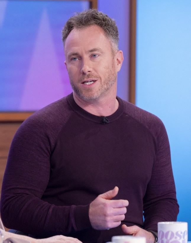 Editorial use only Mandatory Credit: Photo by Ken McKay/ITV/Shutterstock (10525365df) James Jordan 'Loose Women' TV show, London, UK - 14 Jan 2020 GUESTS: FERTILITY WEEK: JAMES AND OLA JORDAN James and Ola Jordan are the ex-professional Strictly couple, who have had a long road to parenthood. However, the couple?s three-year wait came to an end last summer when Ola fell pregnant after undergoing IVF treatment. As part of our fertility week, James and Ola will be joining the panel to share their experience of the final months of Ola?s pregnancy and their nerves of becoming a family of three!