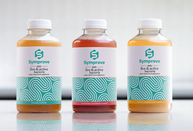 Image of Symprove bottles to help improve your gut health