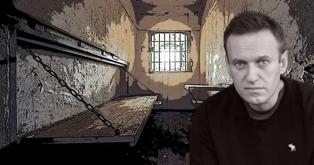 Alexei Navalny was repeatedly thrown into a tiny punishment cell during the three years he spent in a remote penal colony (Picture: File images)