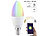 Luminea WLAN-LED-Lampe, kompat. zu Alexa & Google Assistant, E14 Luminea WLAN-LED-Lampen E14 RGBW