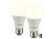 Luminea 2er-Set LED-Lampen mit Radar-Sensor, E27, 15 Watt, 1.500 lm, F, 3000 K Luminea LED-Lampen mit Radar-Bewegungssensoren