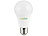 Luminea 2er-Set LED-Lampen E27, RGBW, 8 W (ersetzt 75 W), 806 Lumen, dimmbar Luminea LED-Tropfen E27 mit Farbwechsel (RGBW)