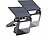 Luminea 2er-Set Solar-LED-Wandfluter mit Bewegungssensor, 400 lm, 1.200 mAh Luminea LED-Solar-Fluter mit Bewegungsmelder