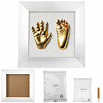 Your Design 3D-Abform-Set für Baby-Hand- & Fußabdruck mit Holzrahmen, 24 x 24 cm Your Design Holz Bilderrahmen mit 3D Abform-Komplett-Sets