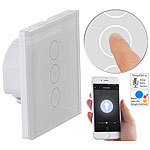 Luminea Home Control Touch-Lichtschalter & Dimmer, komp. zu Amazon Alexa & Google Assistant Luminea Home Control